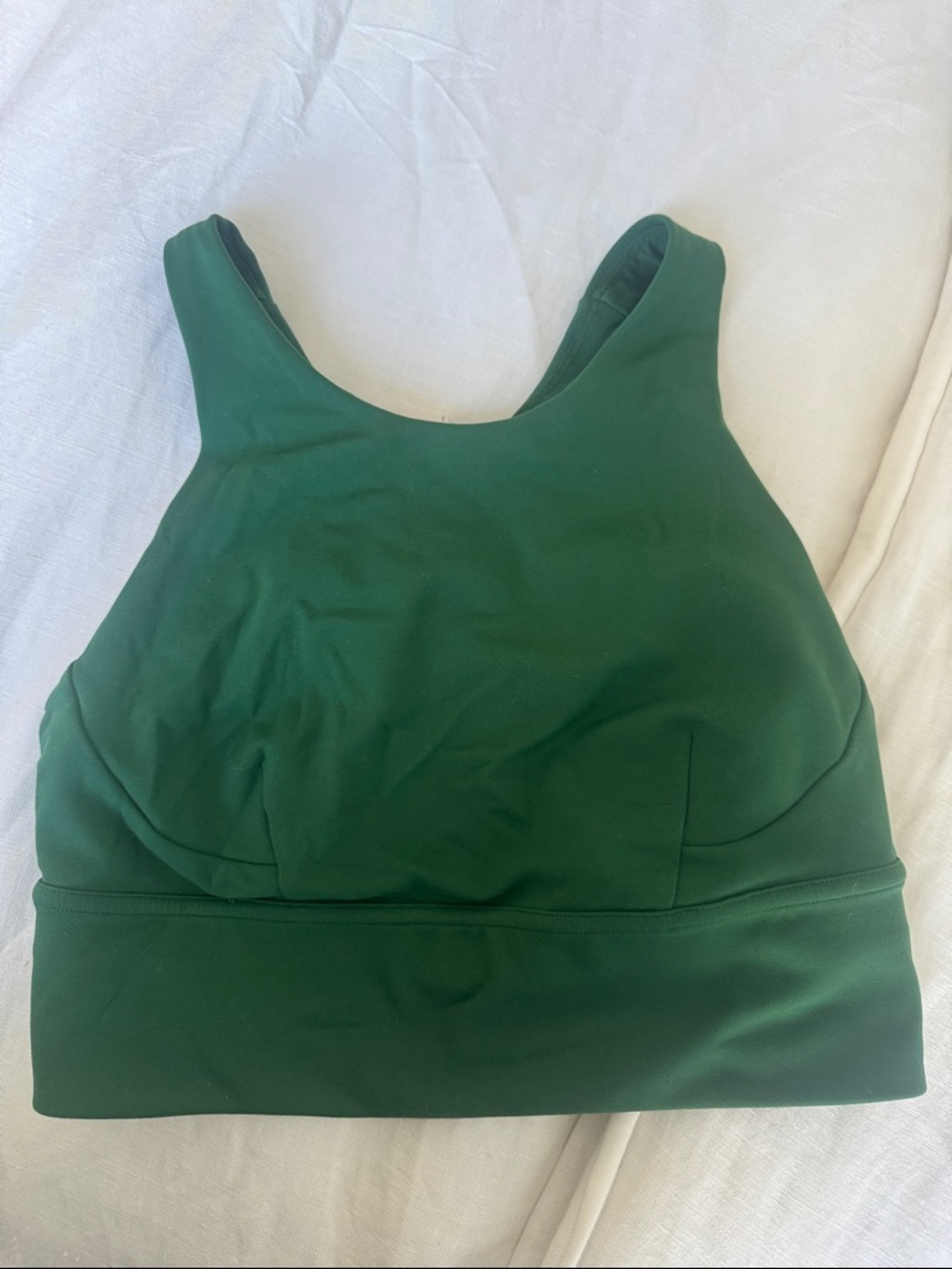 lululemon athletica Forest Green High-Neck Sports Bra